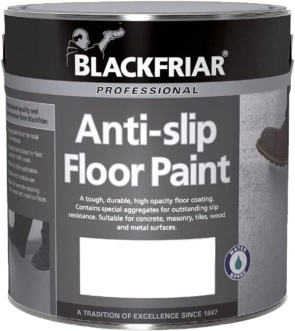 Blackfriar Anti Slip Floor and Step Safety Paint Light Grey - 1 Litre